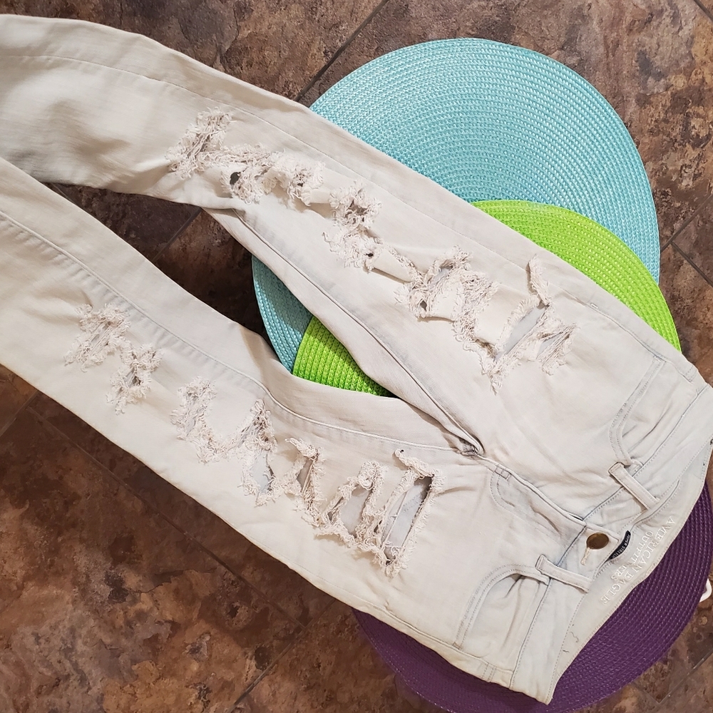 American Eagle jeans.